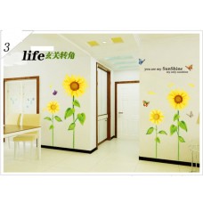 removable wall sticker sunflower am 824